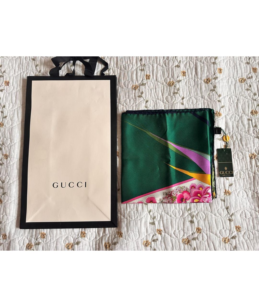 GUCCI Мульти шелковый платок, фото 9