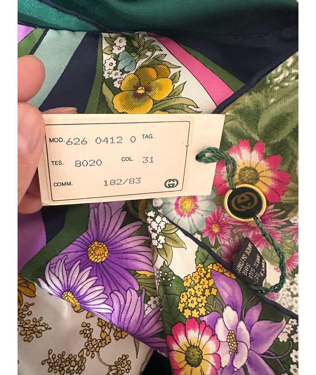 GUCCI Мульти шелковый платок, фото 8
