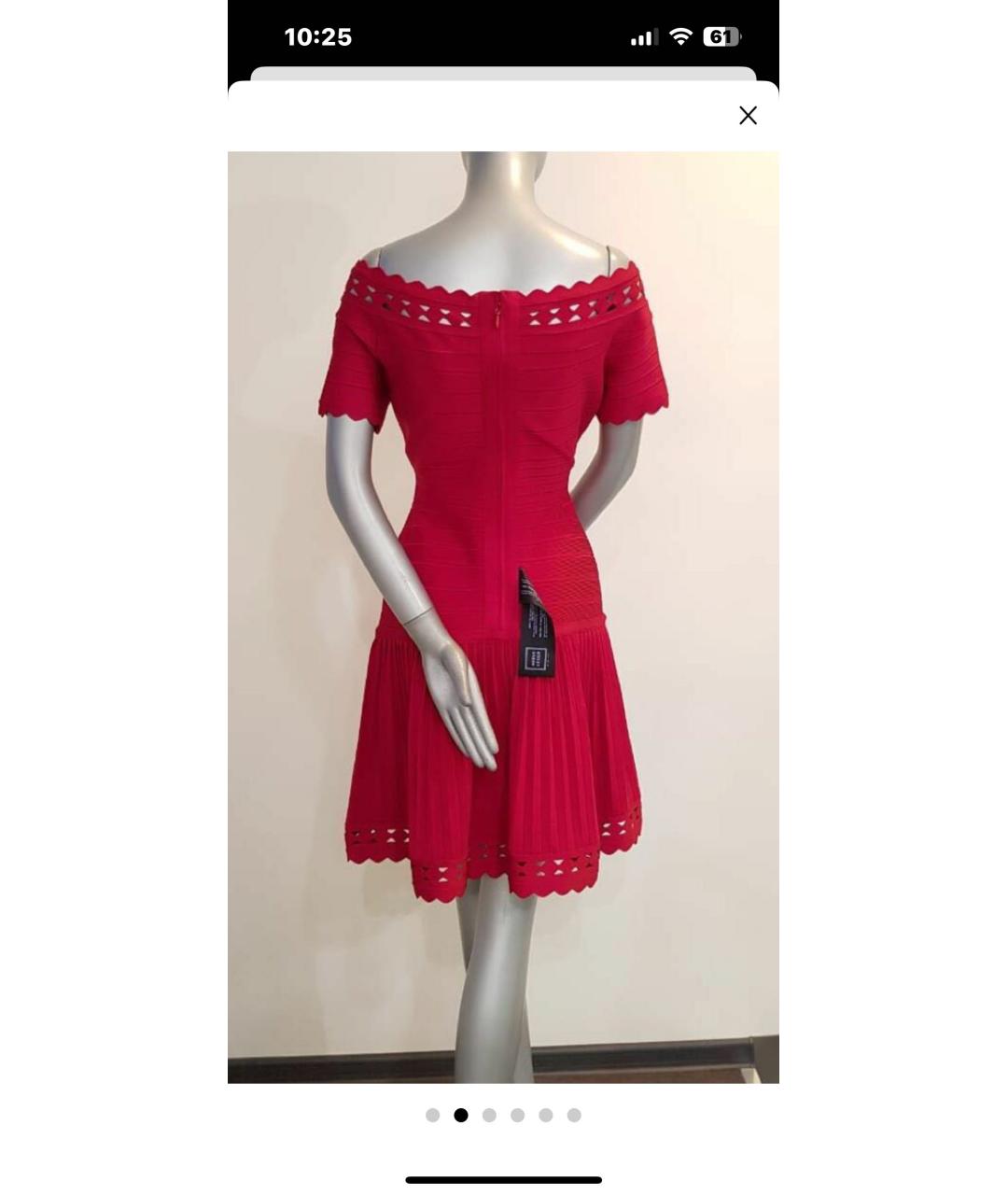 HERVE LEGER Красное платье, фото 2