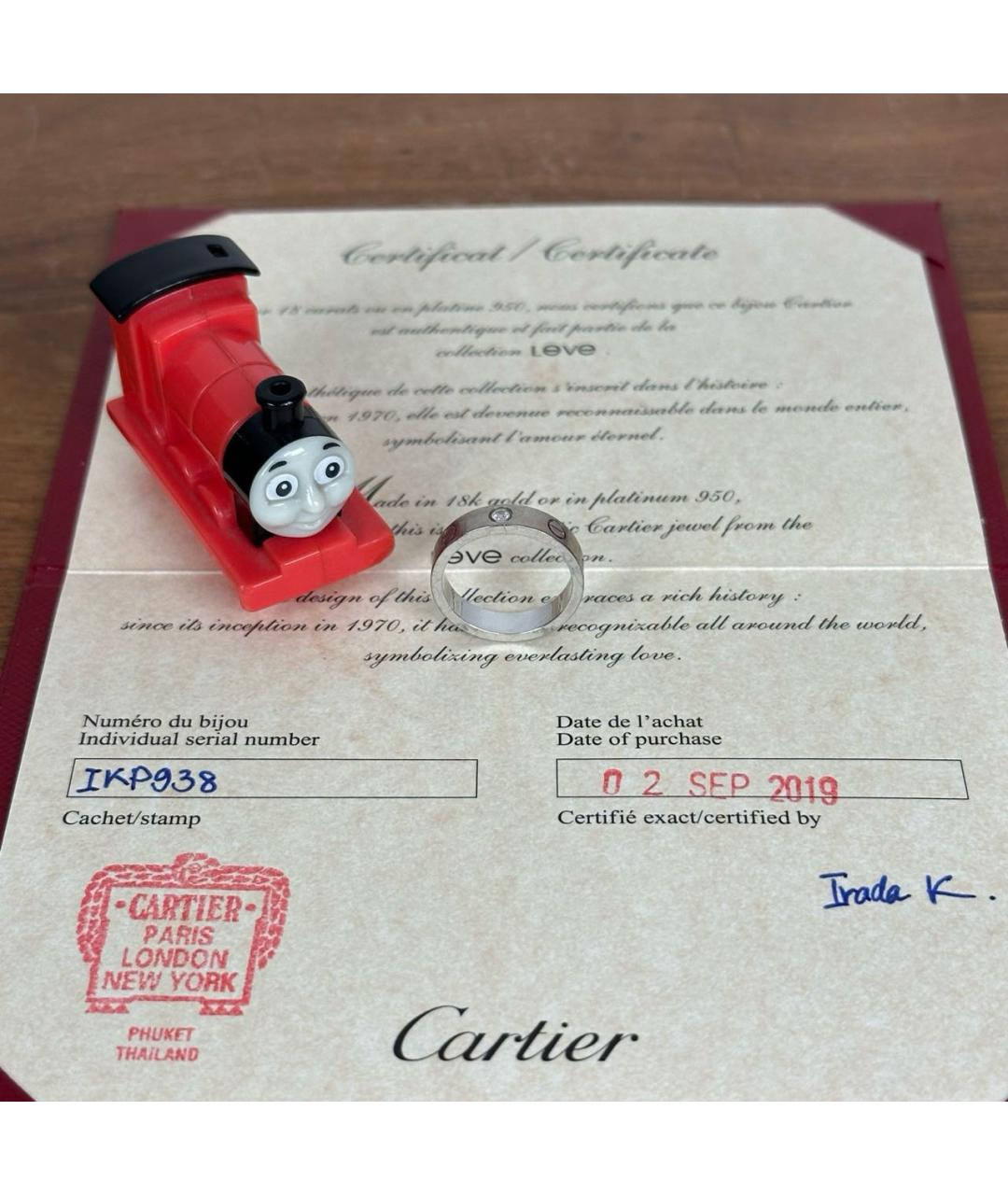 CARTIER Серебряное кольцо из белого золота, фото 2