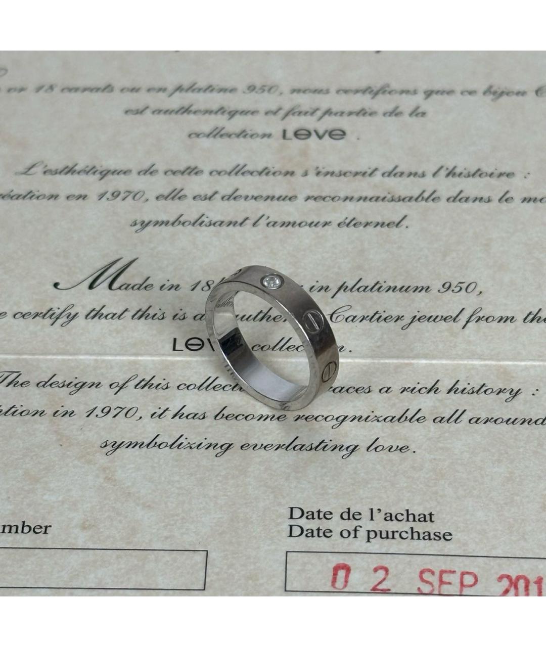 CARTIER Серебряное кольцо из белого золота, фото 6