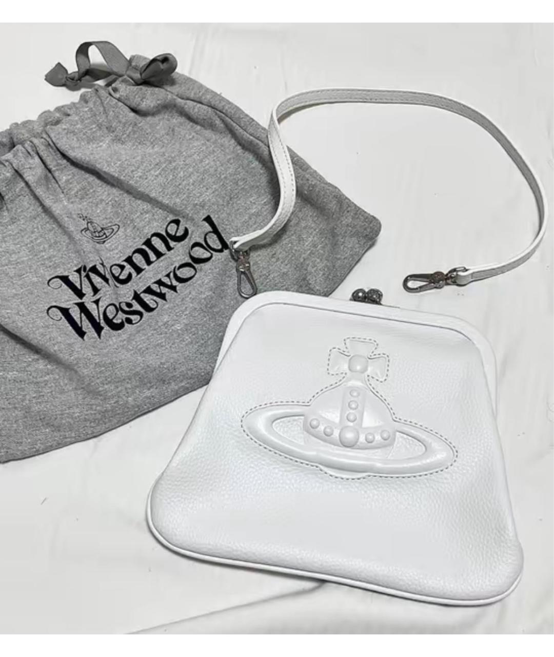 VIVIENNE WESTWOOD Белая сумка через плечо, фото 4