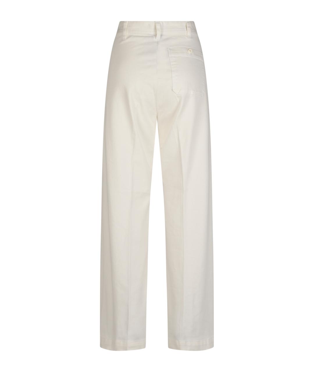 POLO RALPH LAUREN Бежевые хлопковые прямые брюки, фото 3