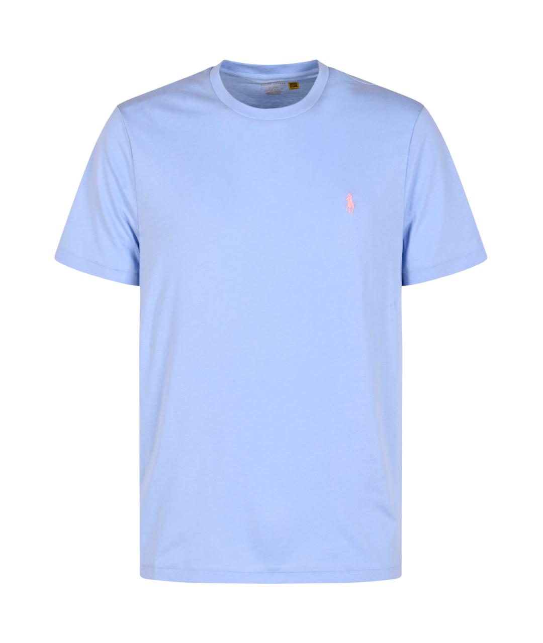 POLO RALPH LAUREN Голубая хлопковая футболка, фото 1