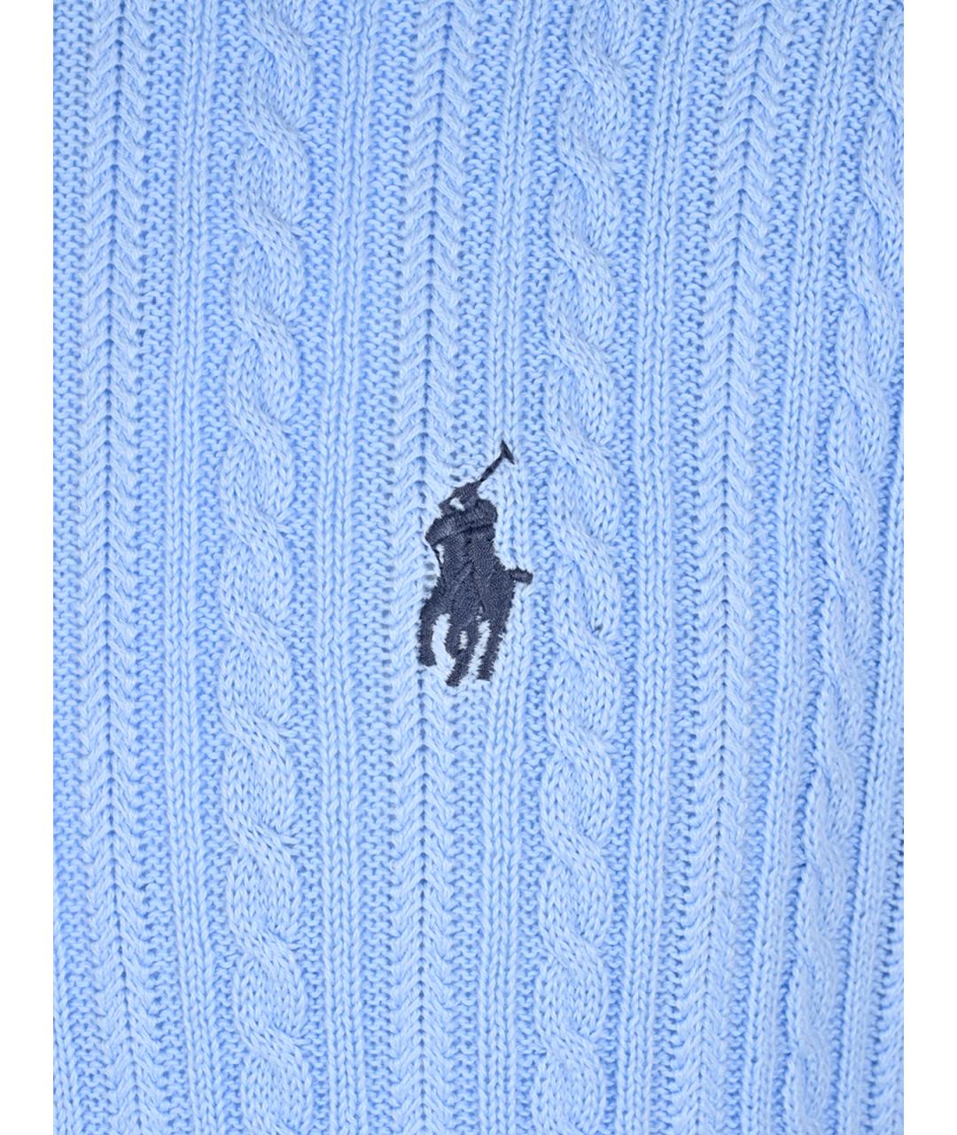 POLO RALPH LAUREN Синяя хлопковая футболка, фото 5