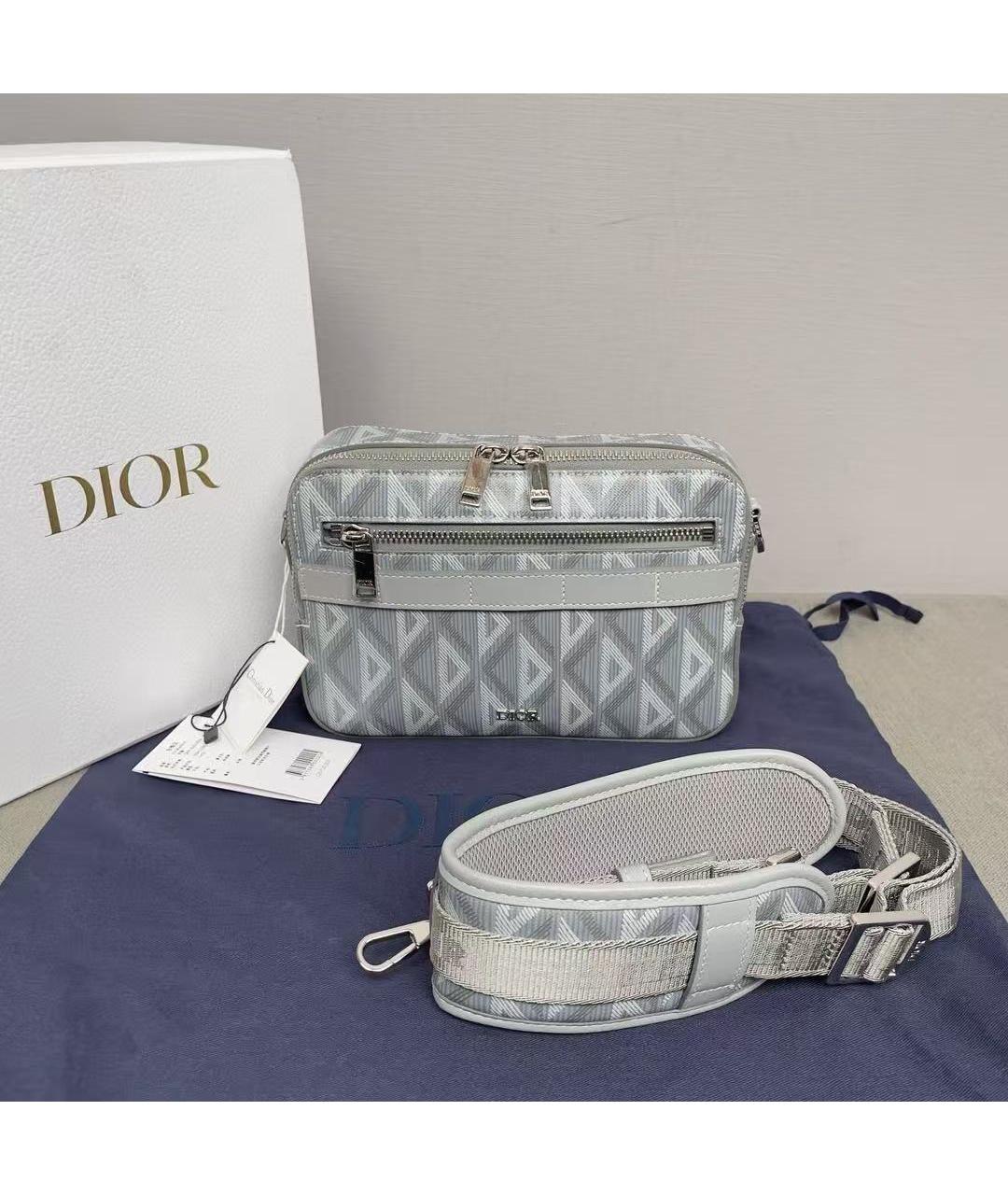 CHRISTIAN DIOR Серая сумка через плечо, фото 2