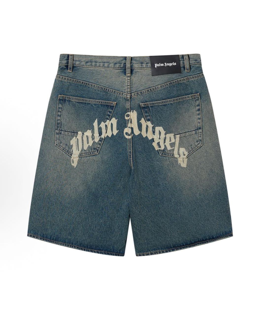 PALM ANGELS Синие деним шорты, фото 8