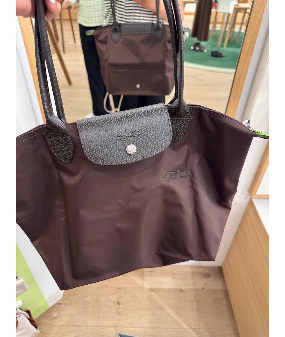 LONGCHAMP Коричневая сумка тоут, фото 4