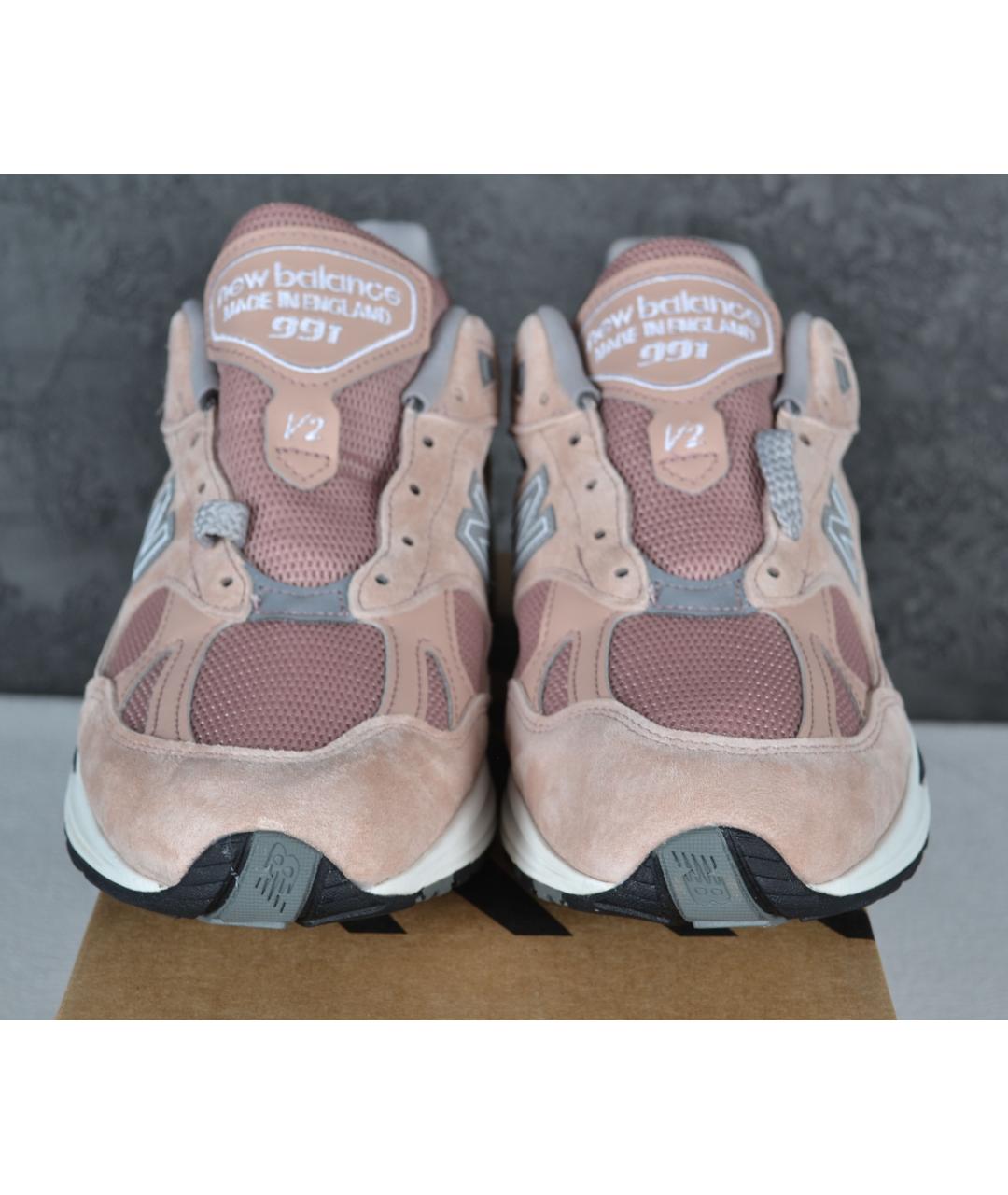 NEW BALANCE Розовые замшевые низкие кроссовки / кеды, фото 3