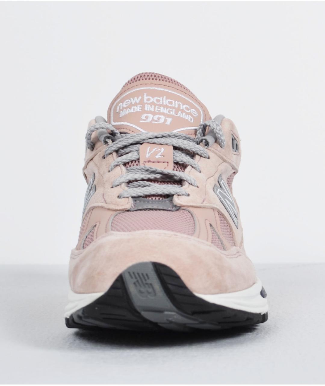 NEW BALANCE Розовые замшевые низкие кроссовки / кеды, фото 2