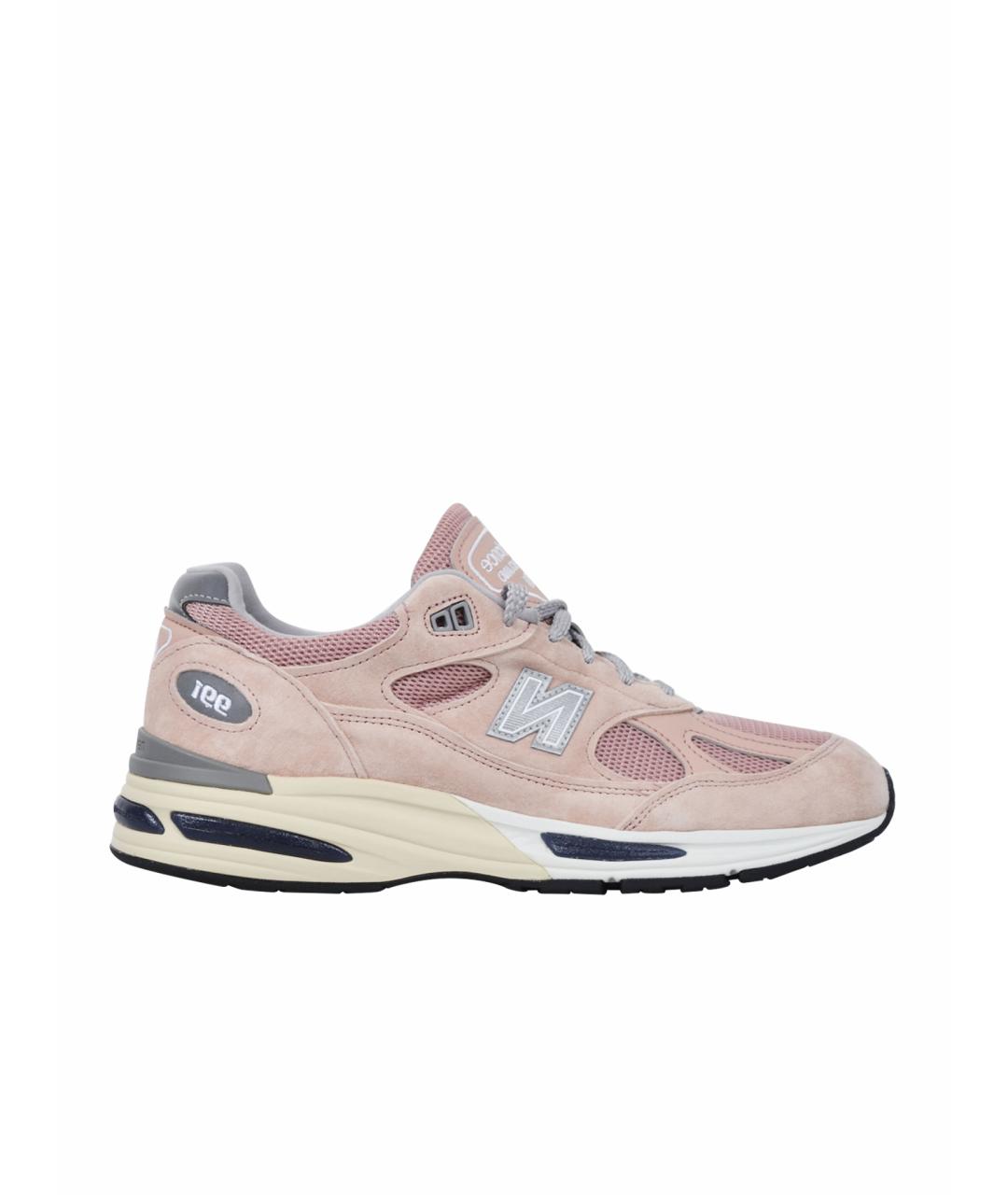 NEW BALANCE Розовые замшевые низкие кроссовки / кеды, фото 1