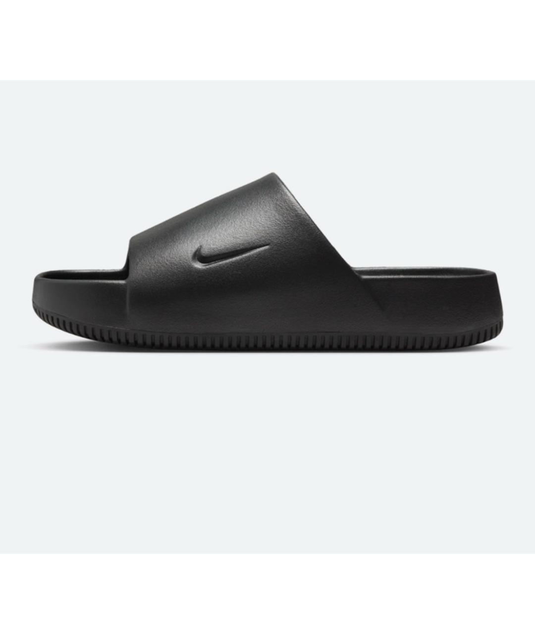 NIKE Черные резиновые шлепанцы, фото 4