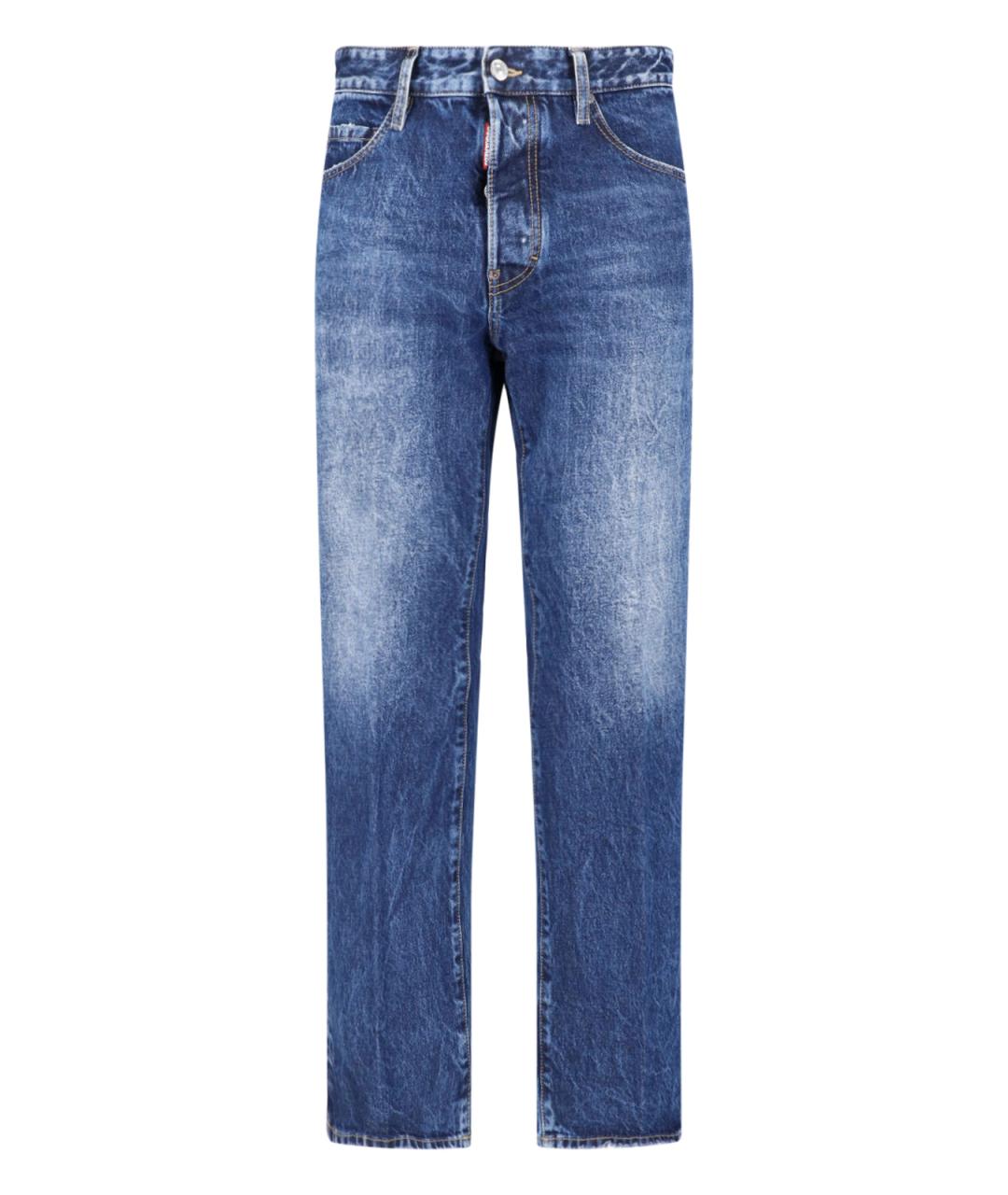 DSQUARED2 Синие хлопковые джинсы, фото 1