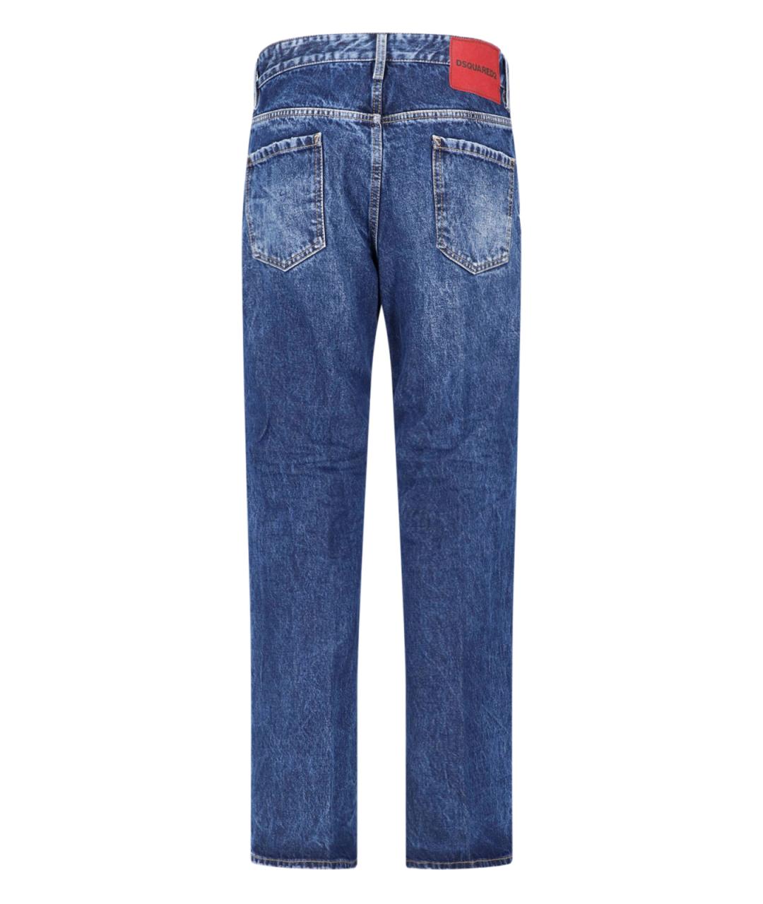 DSQUARED2 Синие хлопковые джинсы, фото 2