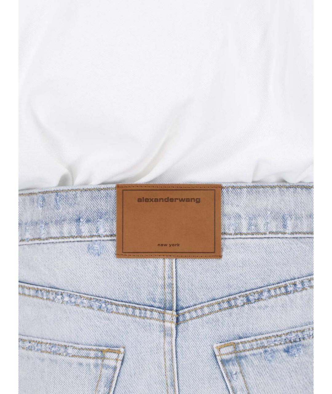 ALEXANDER WANG Мульти хлопковое повседневное платье, фото 3