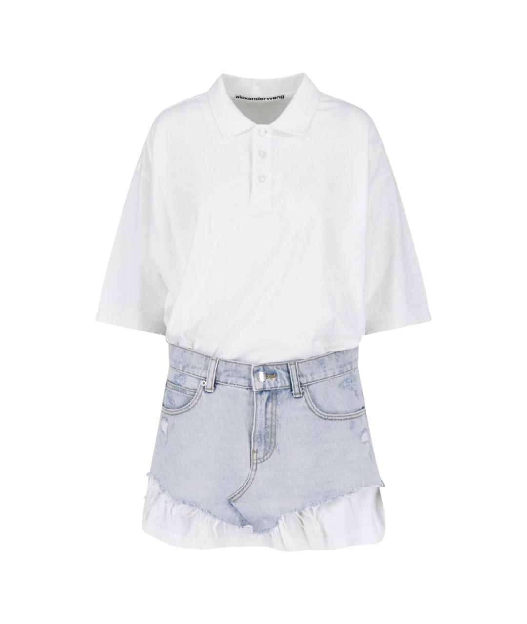 ALEXANDER WANG Мульти хлопковое повседневное платье, фото 1