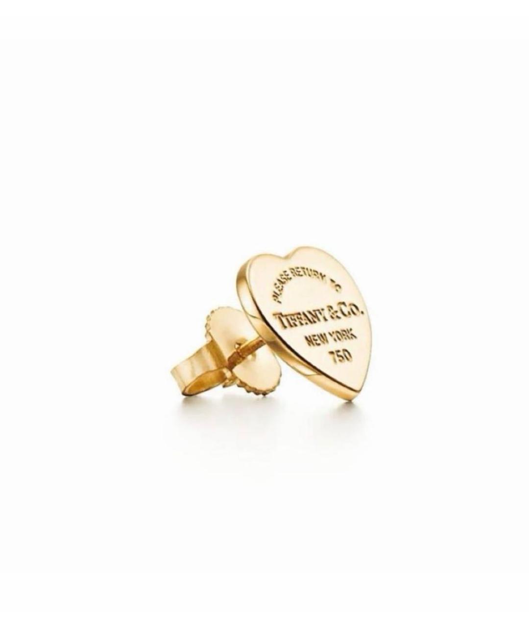 TIFFANY&CO Золотые серьги из желтого золота, фото 2