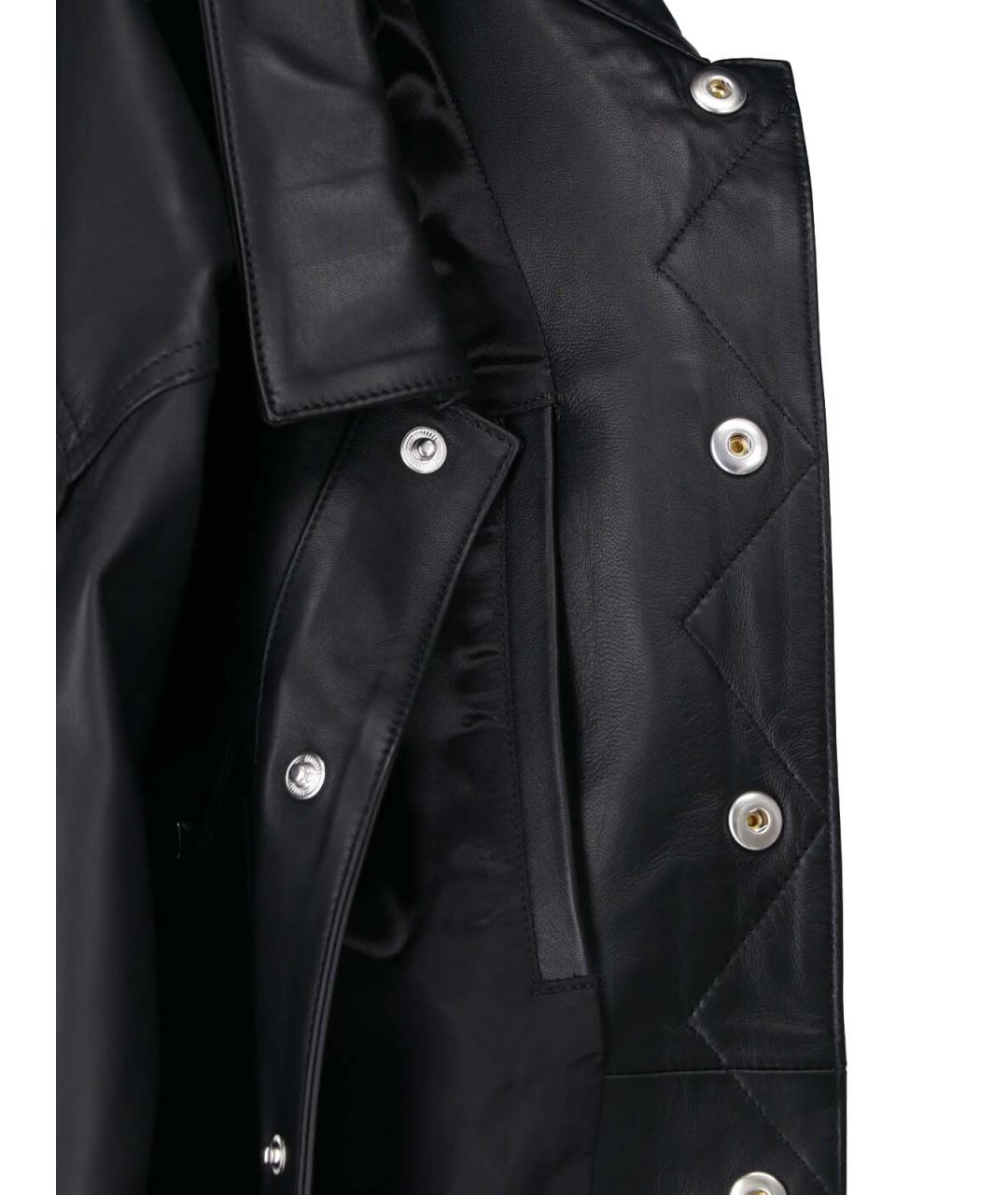 DSQUARED2 Черная кожаная куртка, фото 4