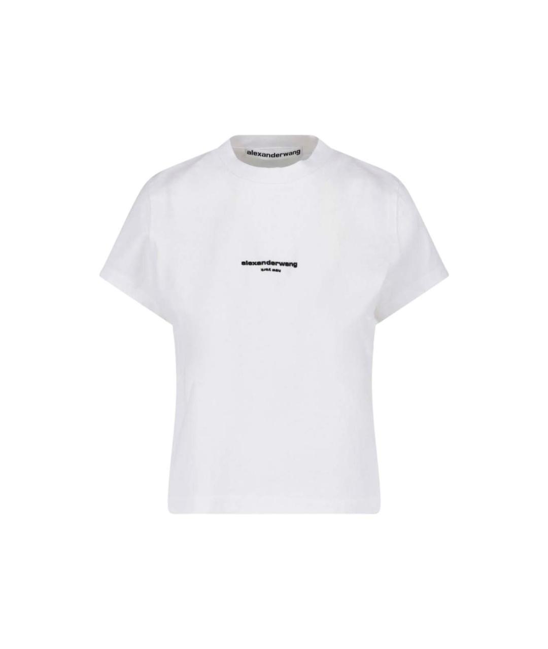 ALEXANDER WANG Белая хлопковая футболка, фото 1