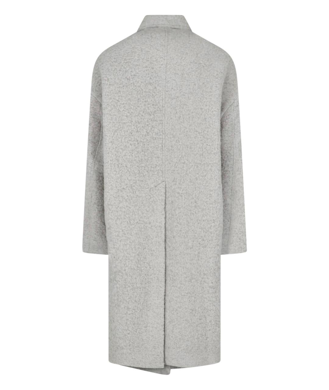 RICK OWENS Серое шерстяное пальто, фото 2