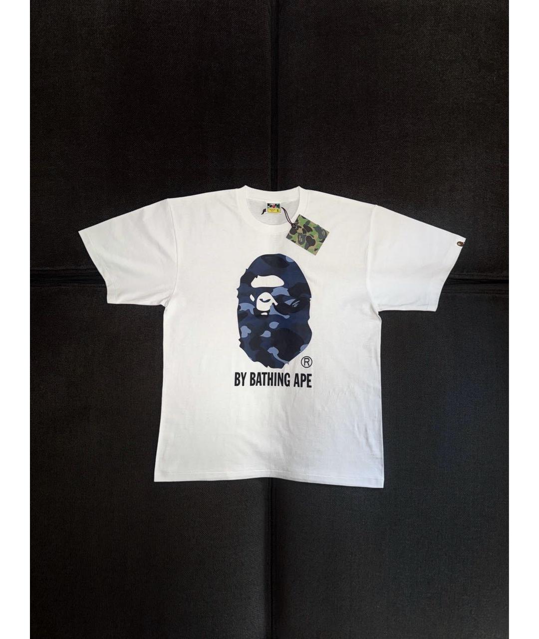 BAPE Белая хлопковая футболка, фото 7