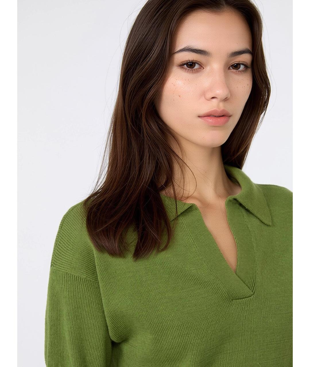 WEEKEND MAX MARA Зеленая хлопковая блузы, фото 5