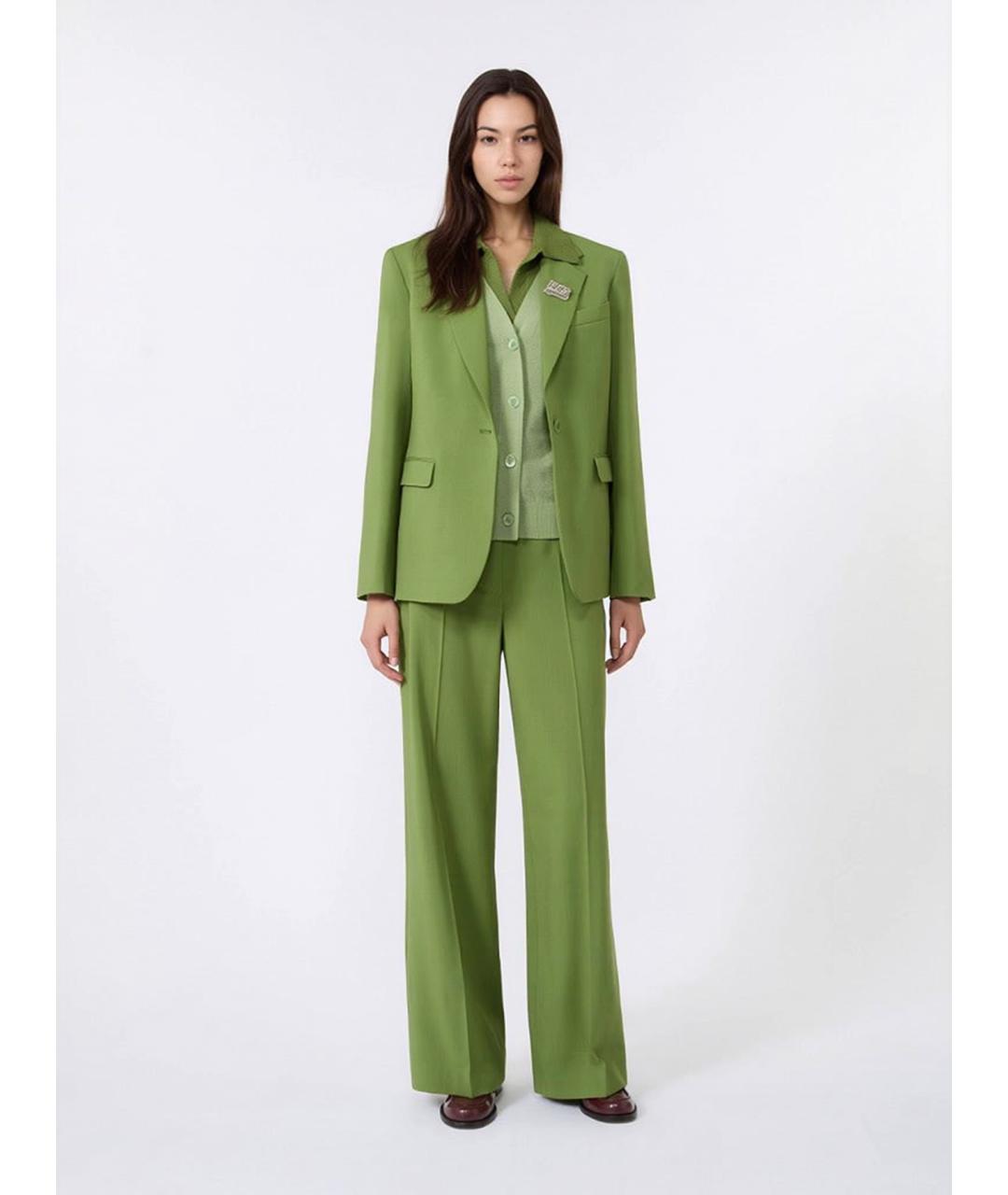 WEEKEND MAX MARA Зеленая хлопковая блузы, фото 2