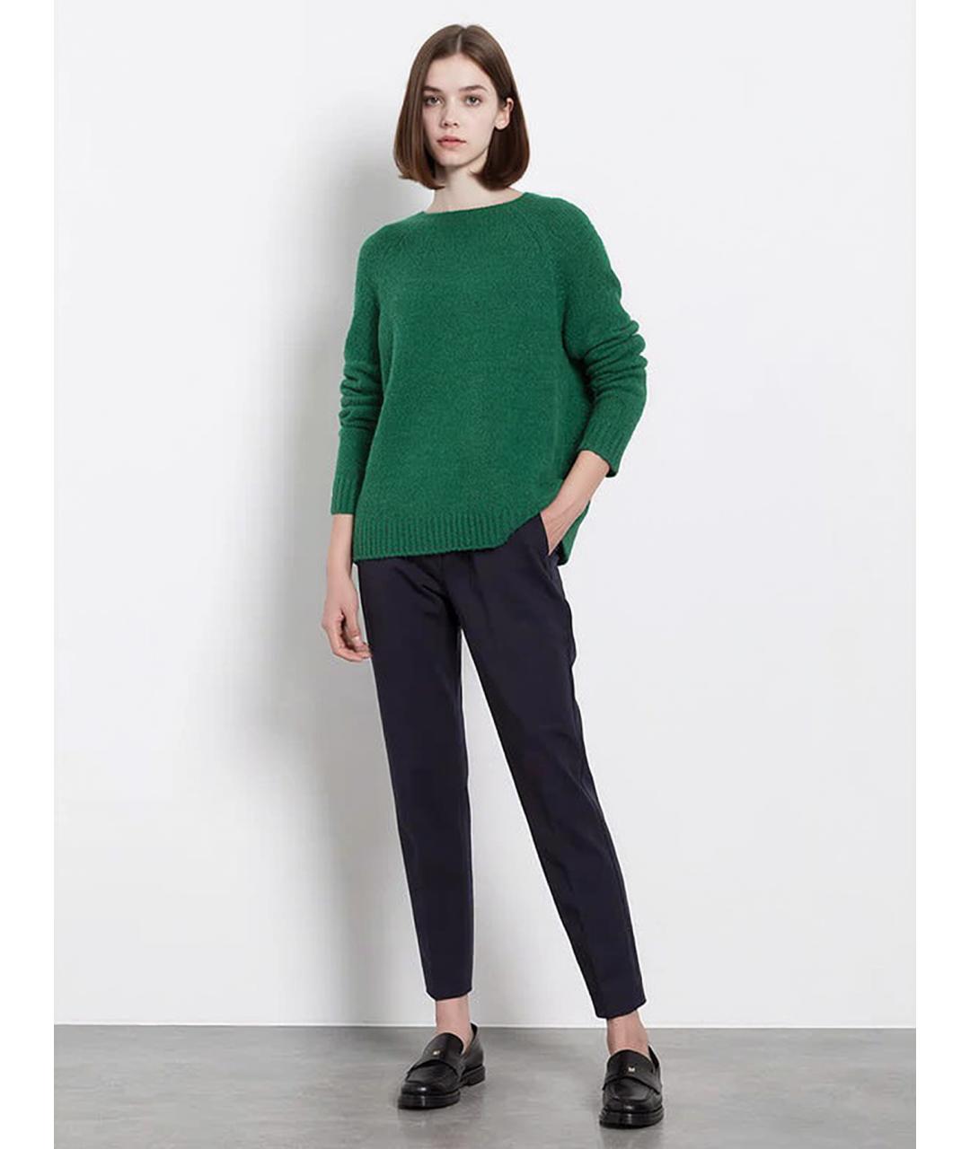 WEEKEND MAX MARA Зеленый шерстяной джемпер / свитер, фото 2