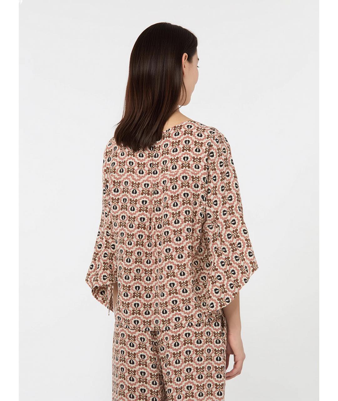 WEEKEND MAX MARA Розовая шелковая блузы, фото 4
