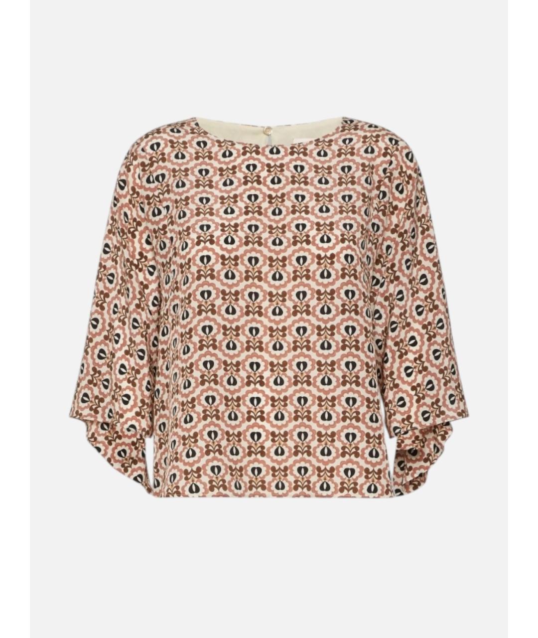 WEEKEND MAX MARA Розовая шелковая блузы, фото 1