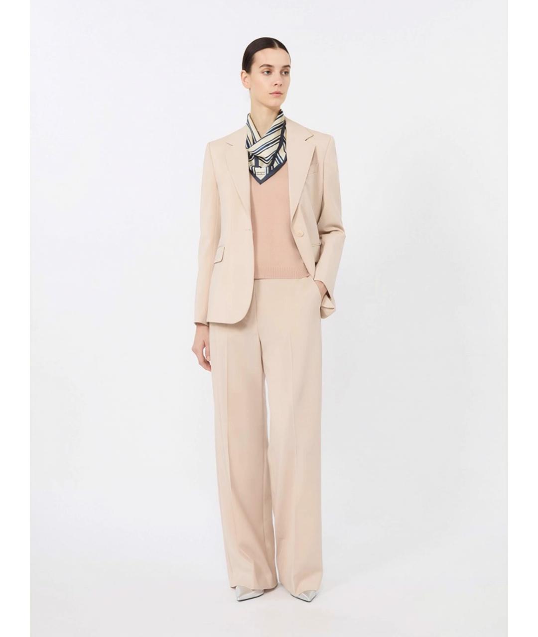WEEKEND MAX MARA Розовый шерстяной жакет/пиджак, фото 2