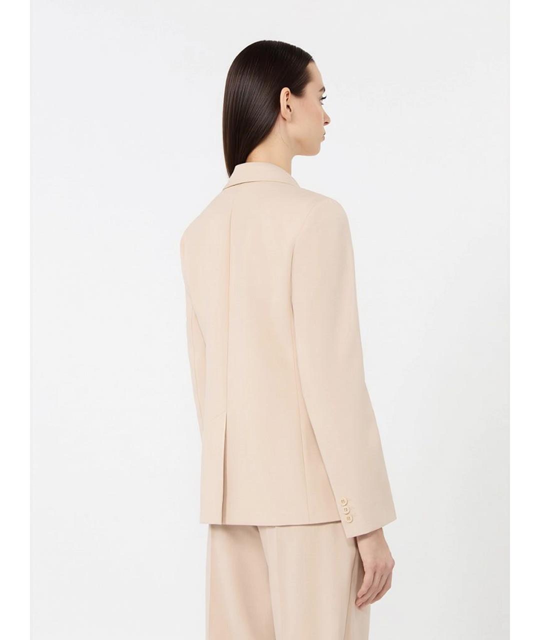WEEKEND MAX MARA Розовый шерстяной жакет/пиджак, фото 4