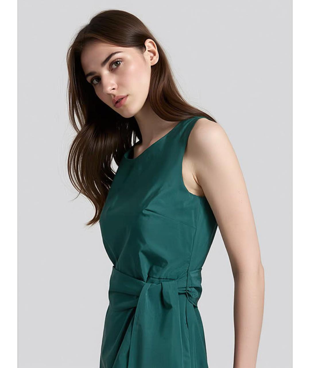 WEEKEND MAX MARA Зеленое полиэстеровое повседневное платье, фото 4