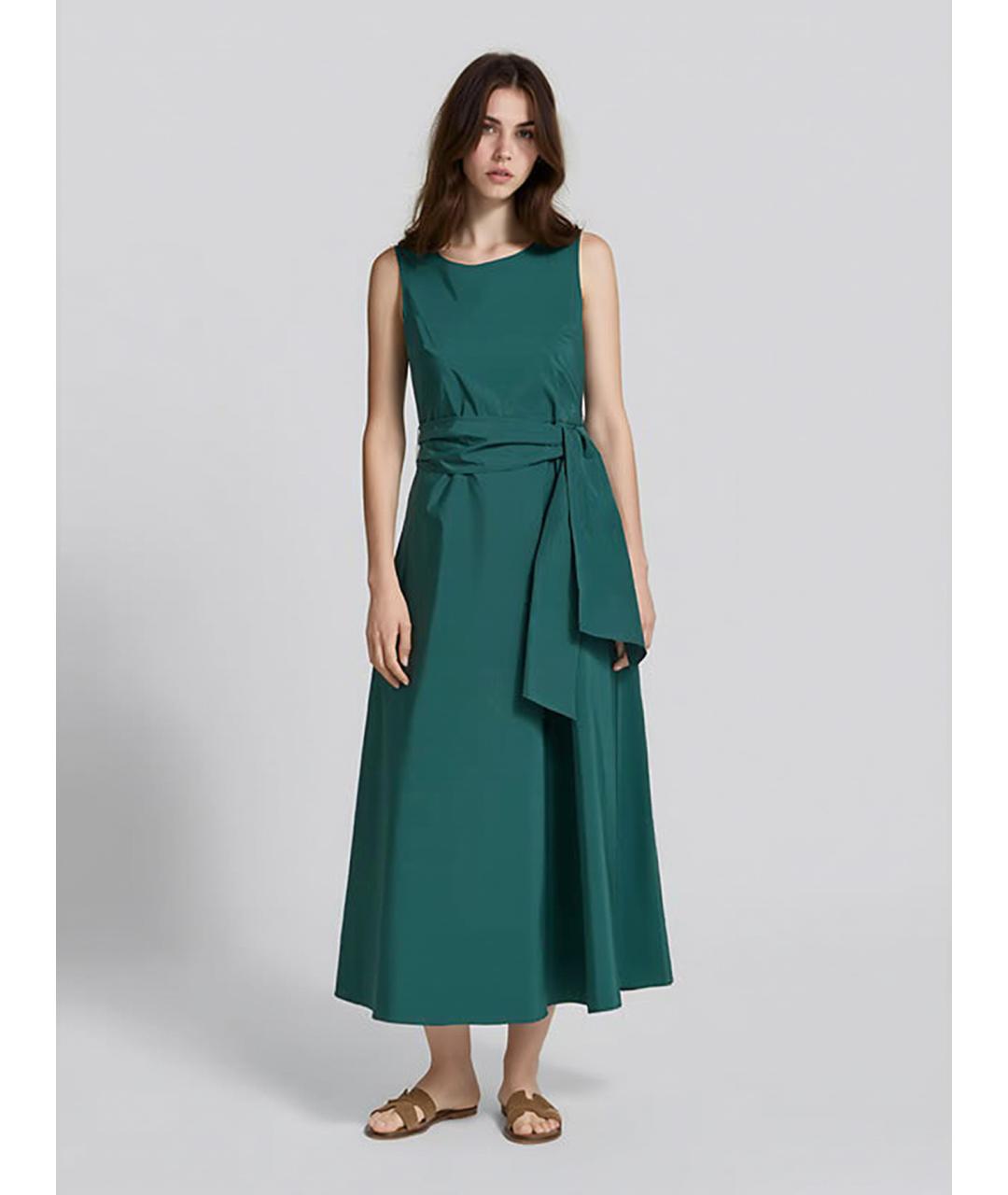 WEEKEND MAX MARA Зеленое полиэстеровое повседневное платье, фото 2