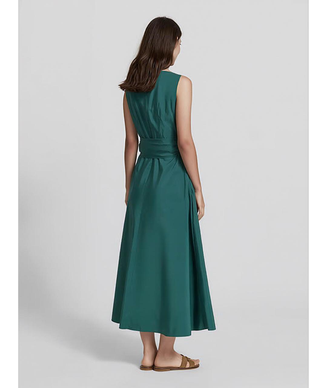 WEEKEND MAX MARA Зеленое полиэстеровое повседневное платье, фото 3