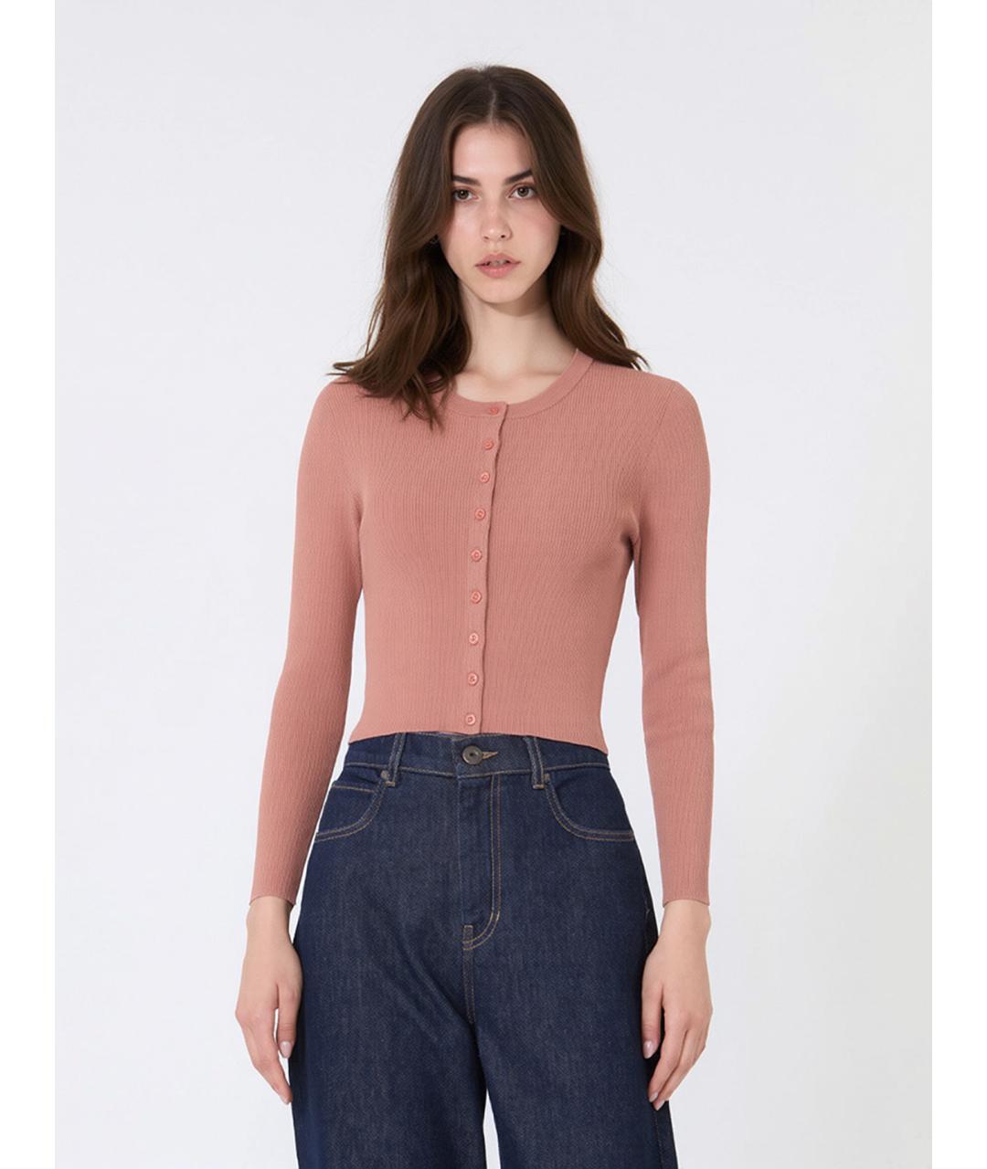 WEEKEND MAX MARA Бежевый вискозный кардиган, фото 3
