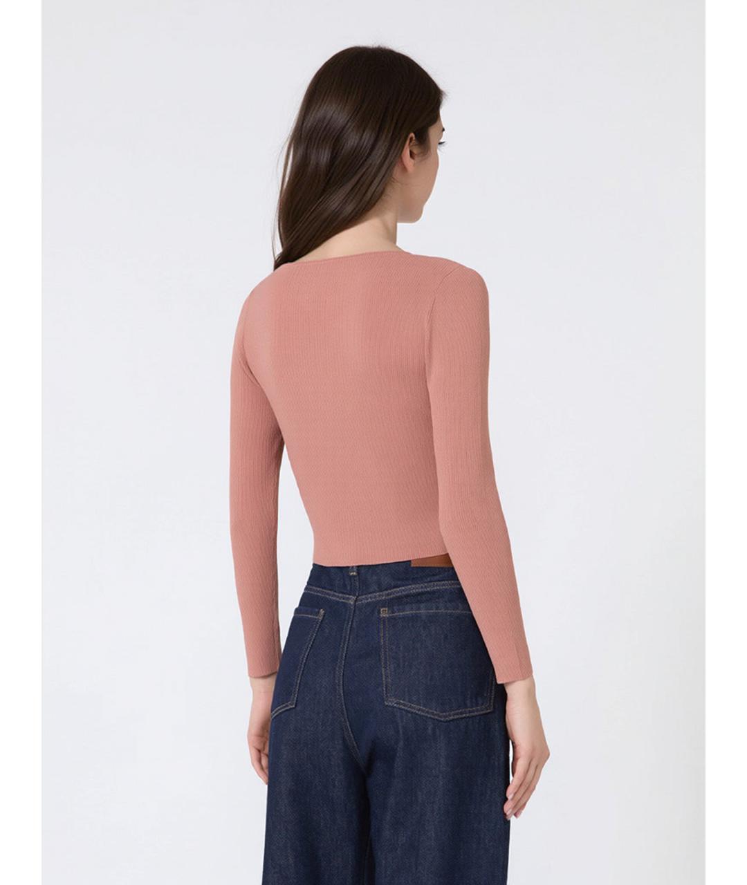 WEEKEND MAX MARA Бежевый вискозный кардиган, фото 4