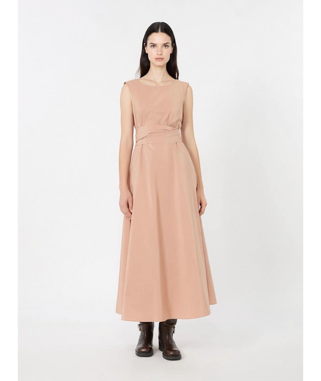 WEEKEND MAX MARA Розовое полиэстеровое повседневное платье, фото 3