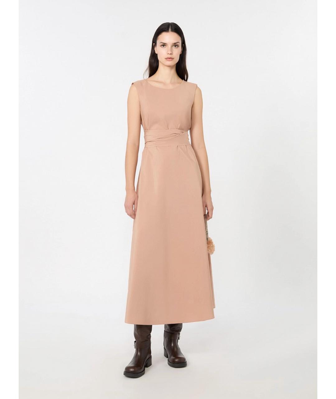 WEEKEND MAX MARA Розовое полиэстеровое повседневное платье, фото 2