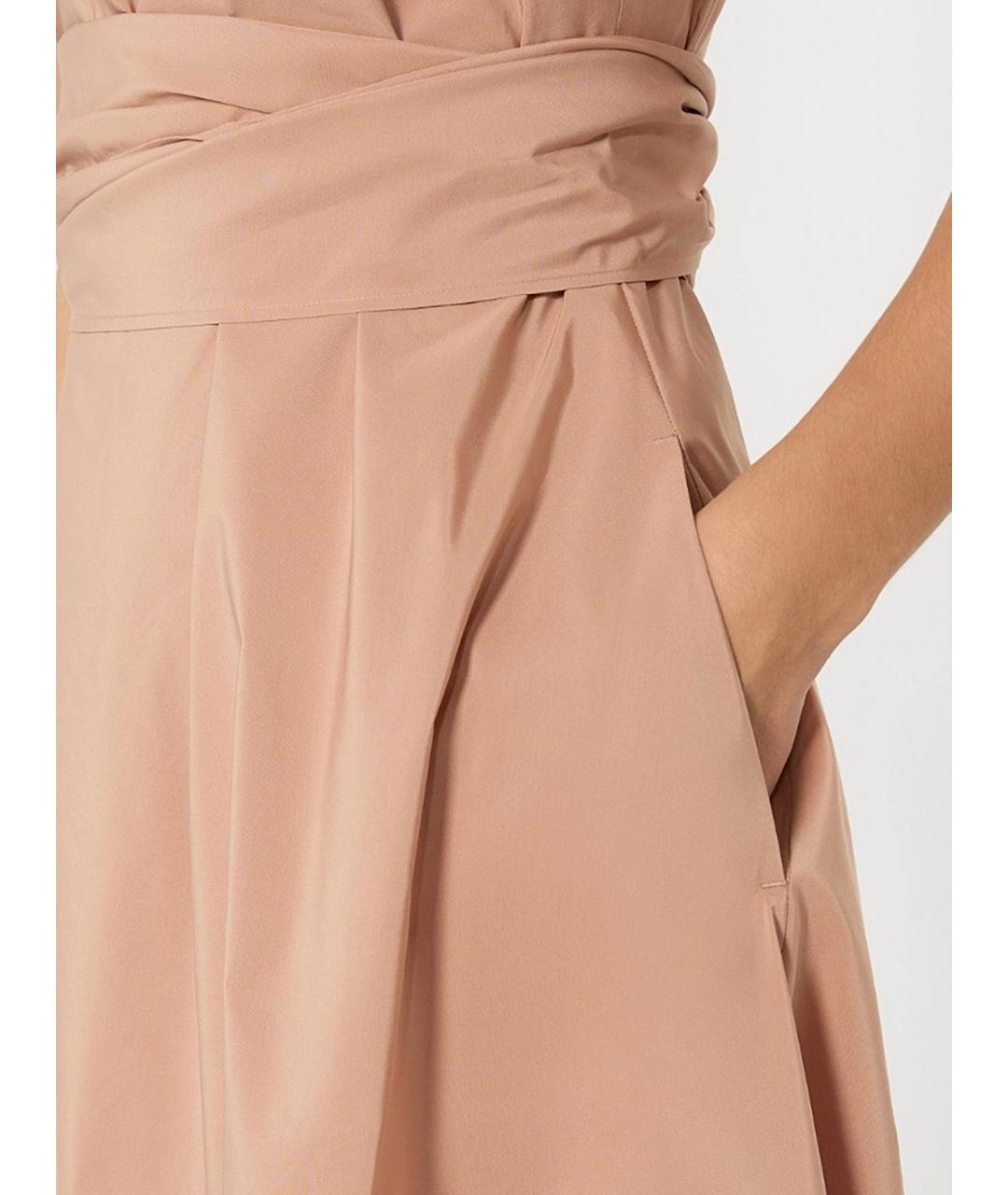 WEEKEND MAX MARA Розовое полиэстеровое повседневное платье, фото 5