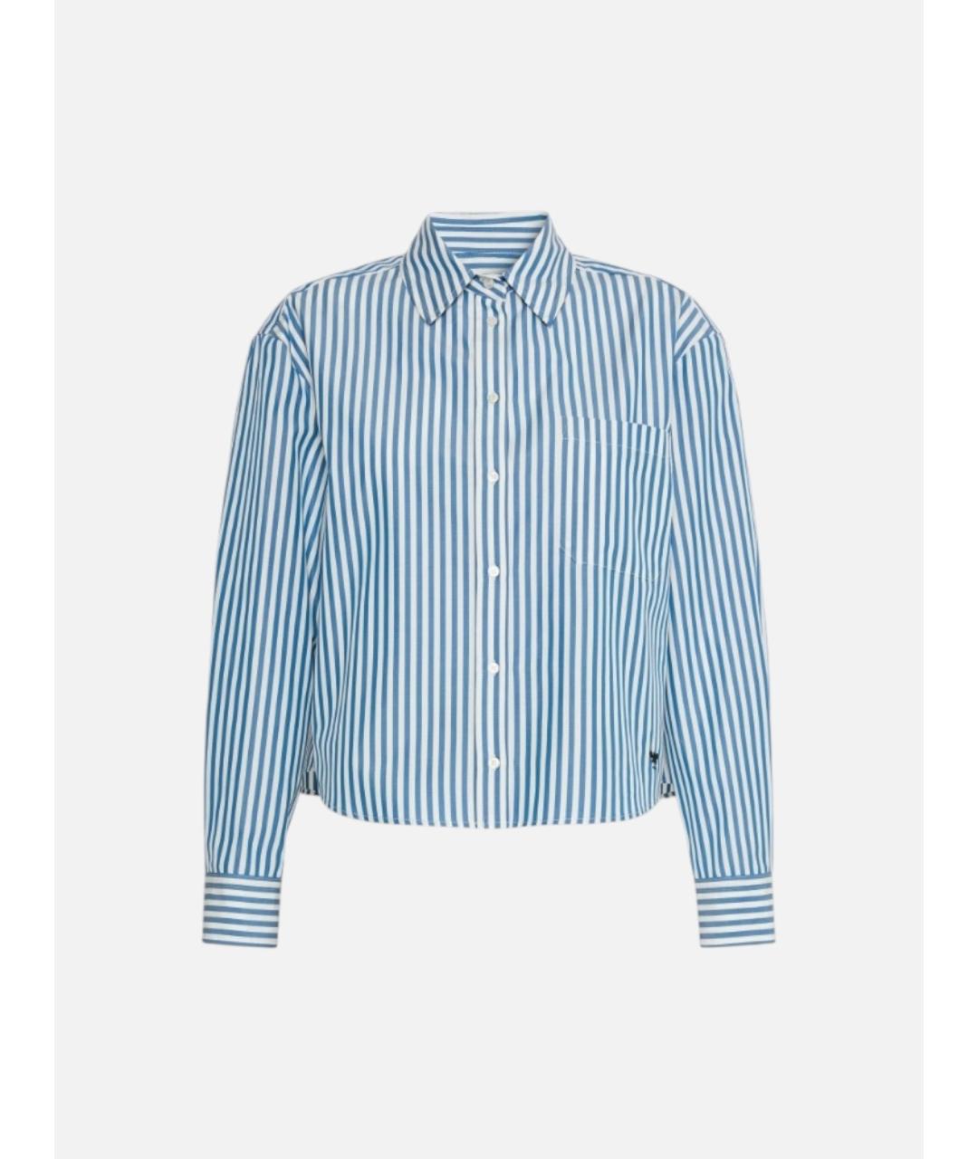 WEEKEND MAX MARA Синяя хлопковая рубашка, фото 1