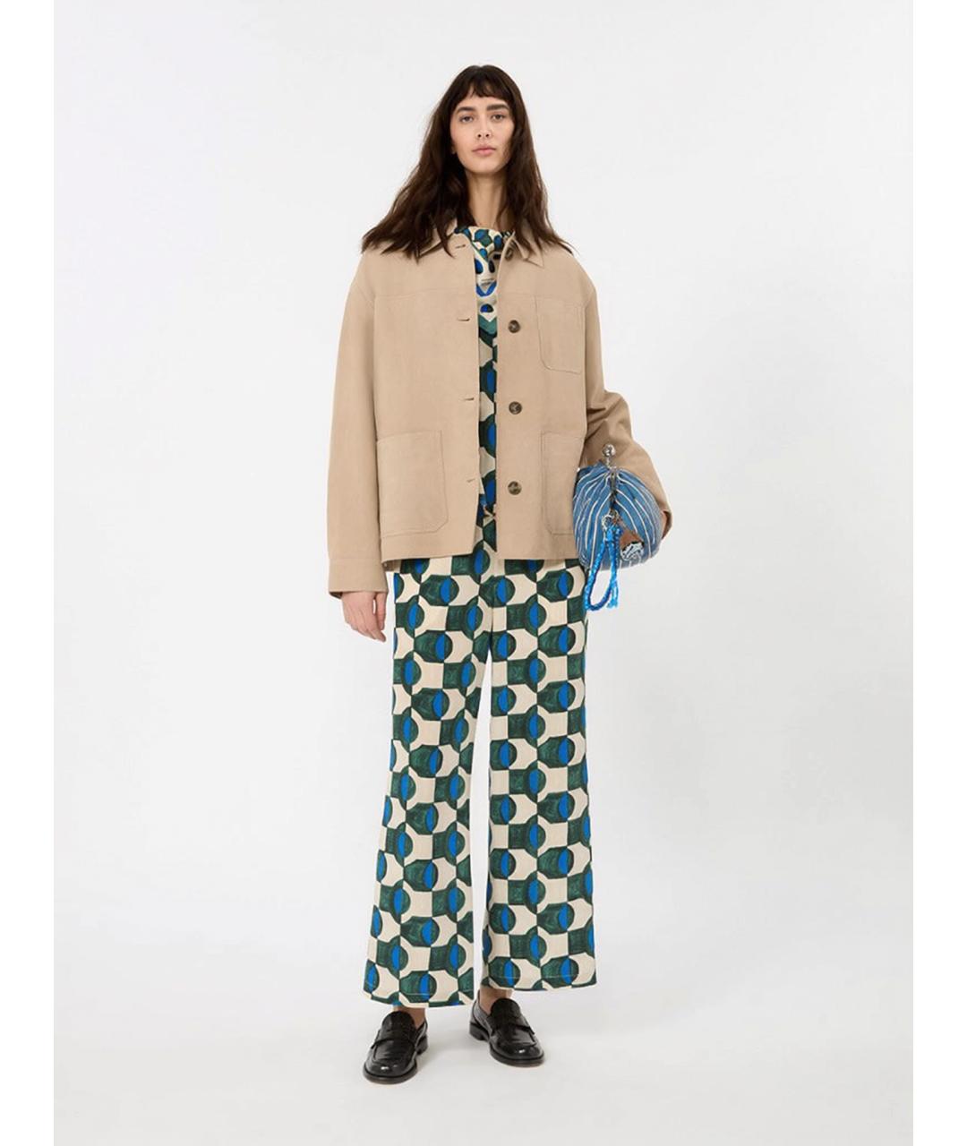 WEEKEND MAX MARA Зеленая шелковая блузы, фото 2