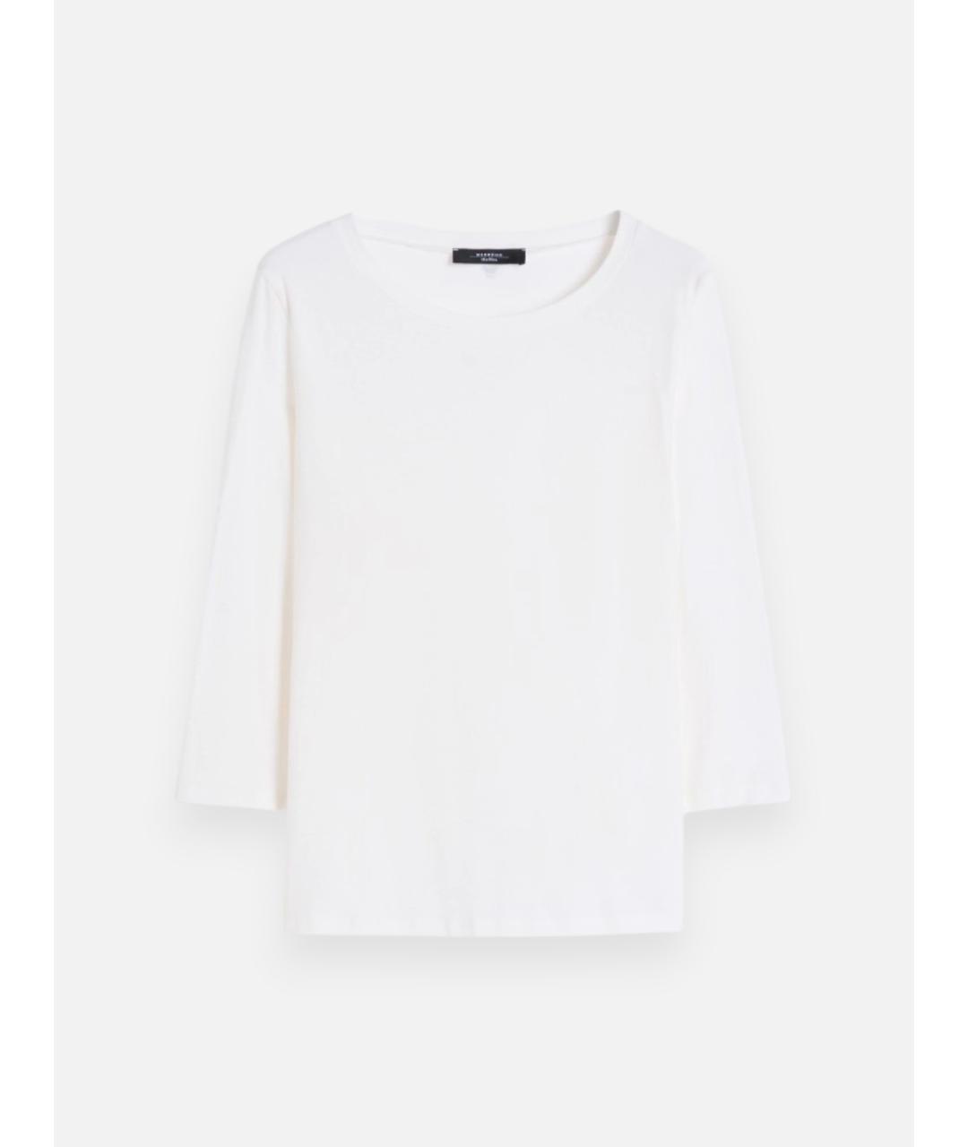 WEEKEND MAX MARA Белая хлопковая футболка, фото 1