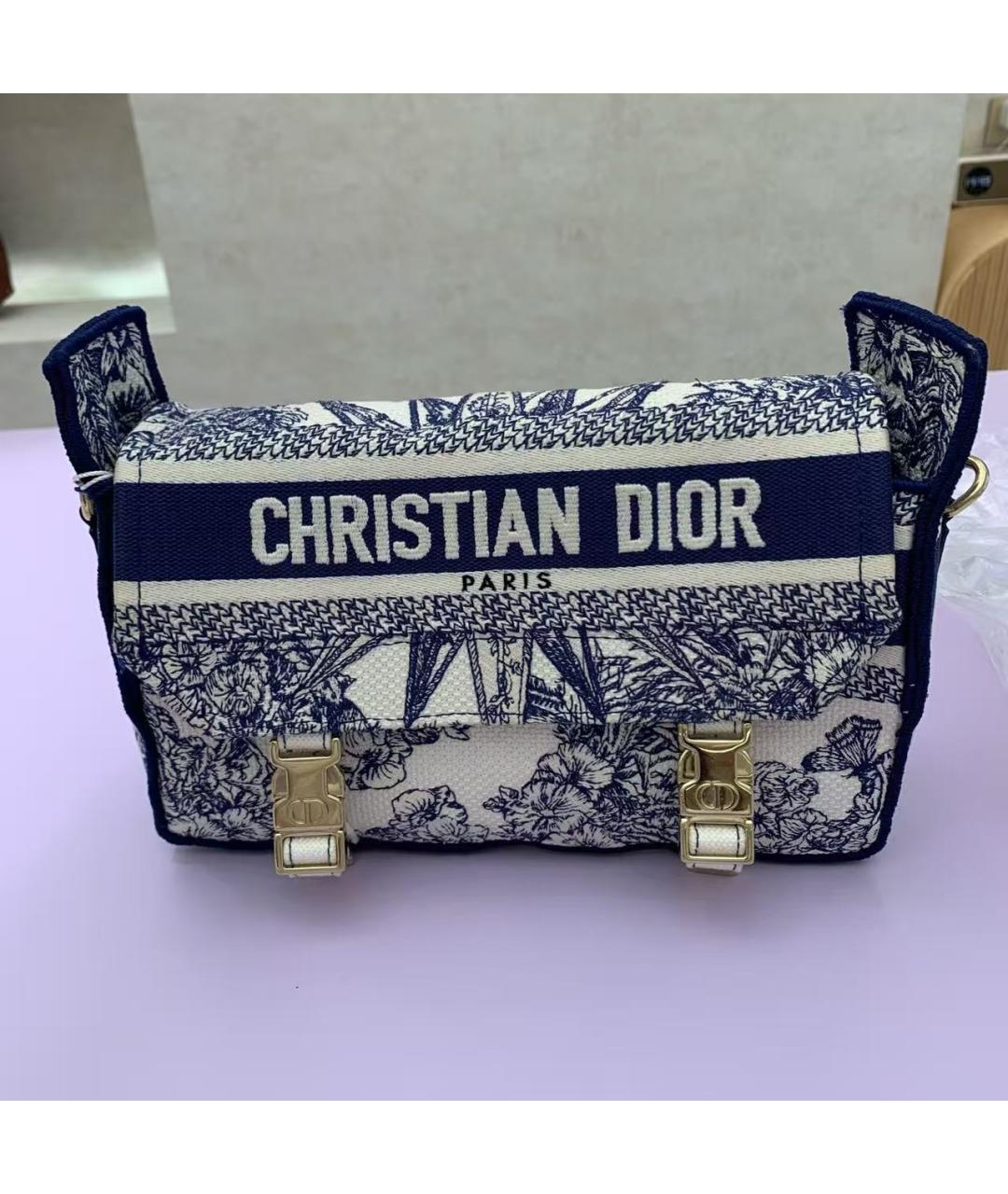 CHRISTIAN DIOR Голубая сумка через плечо, фото 2