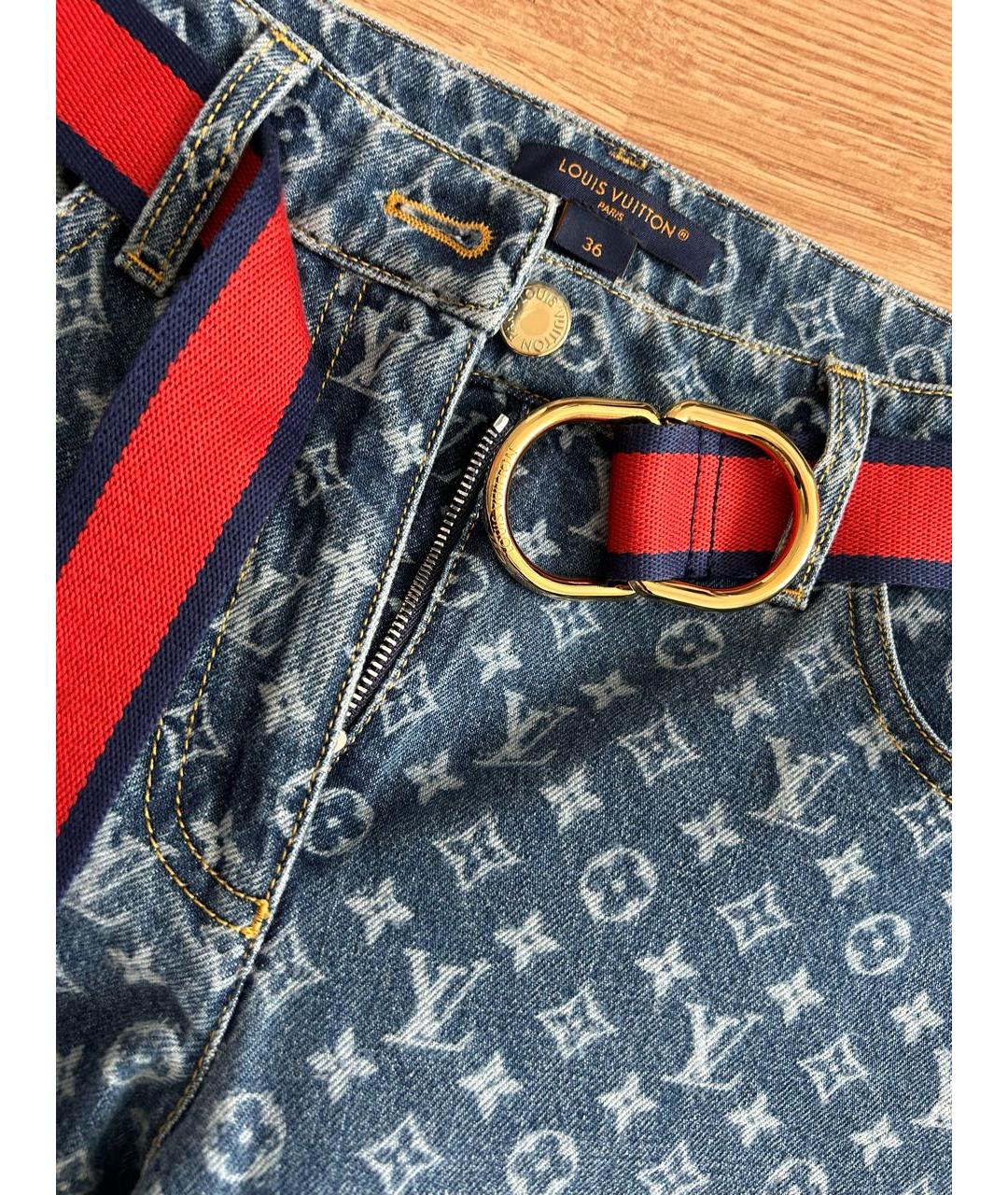 LOUIS VUITTON Синий деним костюм с брюками, фото 5