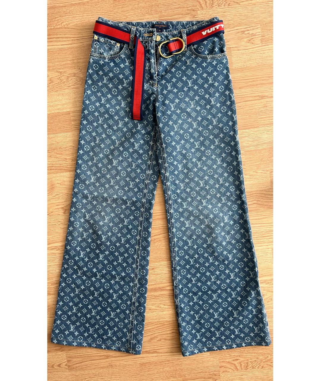 LOUIS VUITTON Синий деним костюм с брюками, фото 2