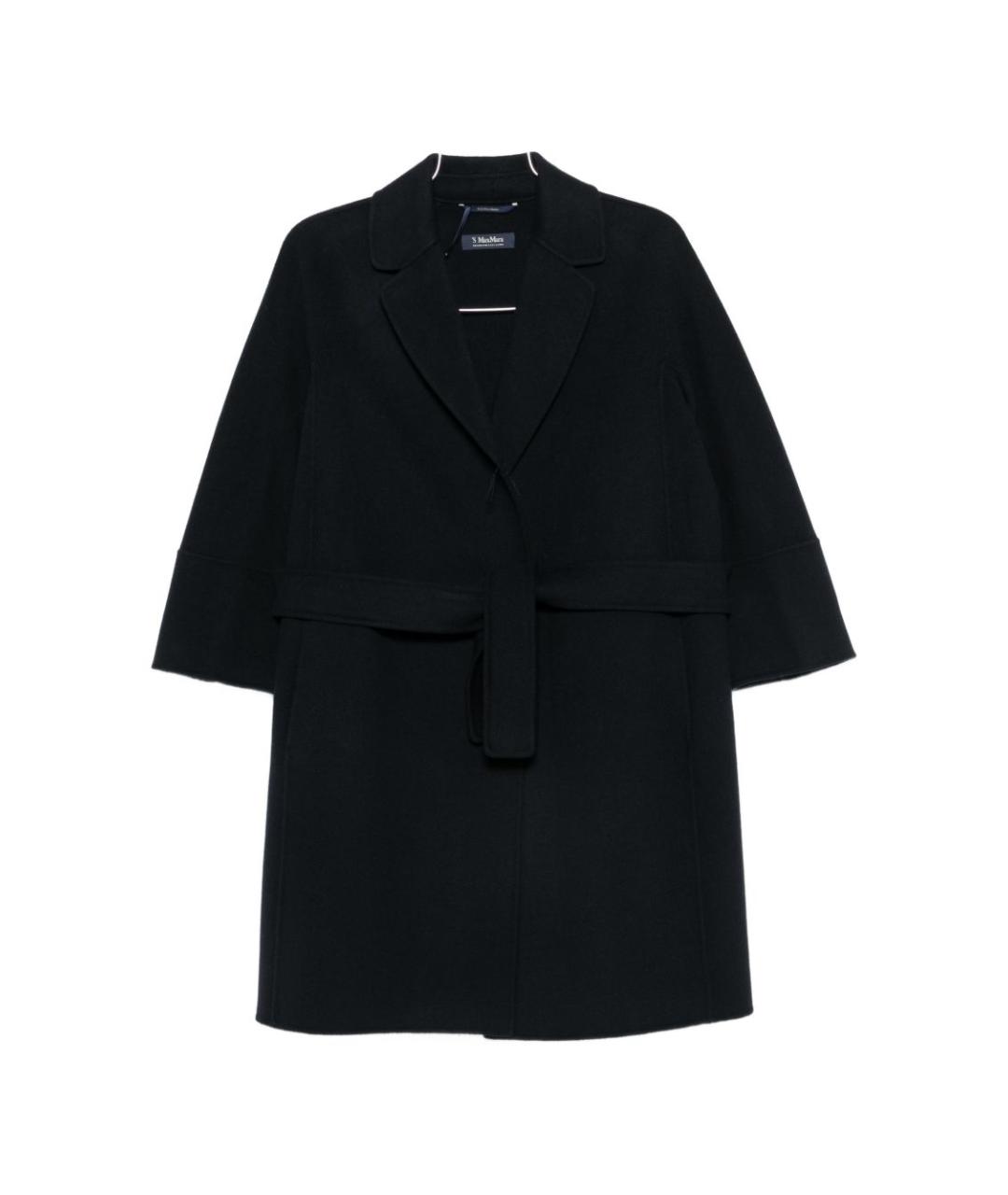 'S MAX MARA Синее шерстяное пальто, фото 1