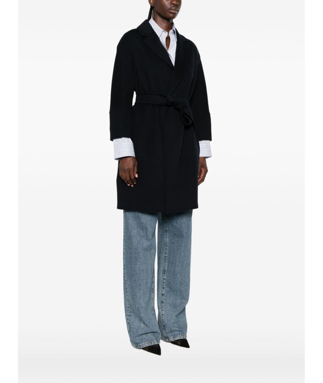 'S MAX MARA Синее шерстяное пальто, фото 2