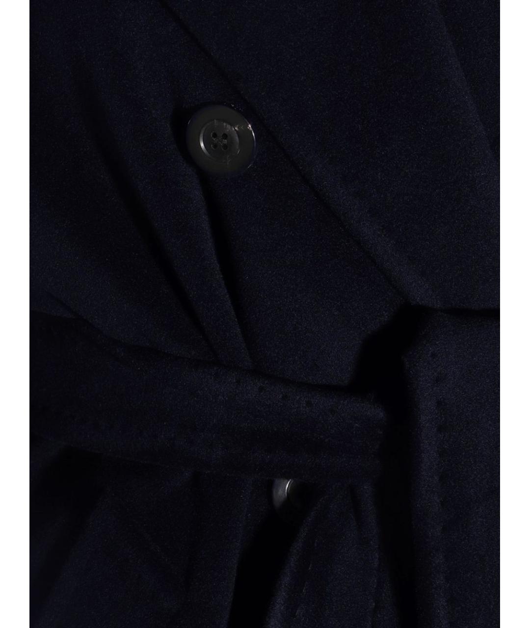 MAX MARA Темно-синее шерстяное пальто, фото 2