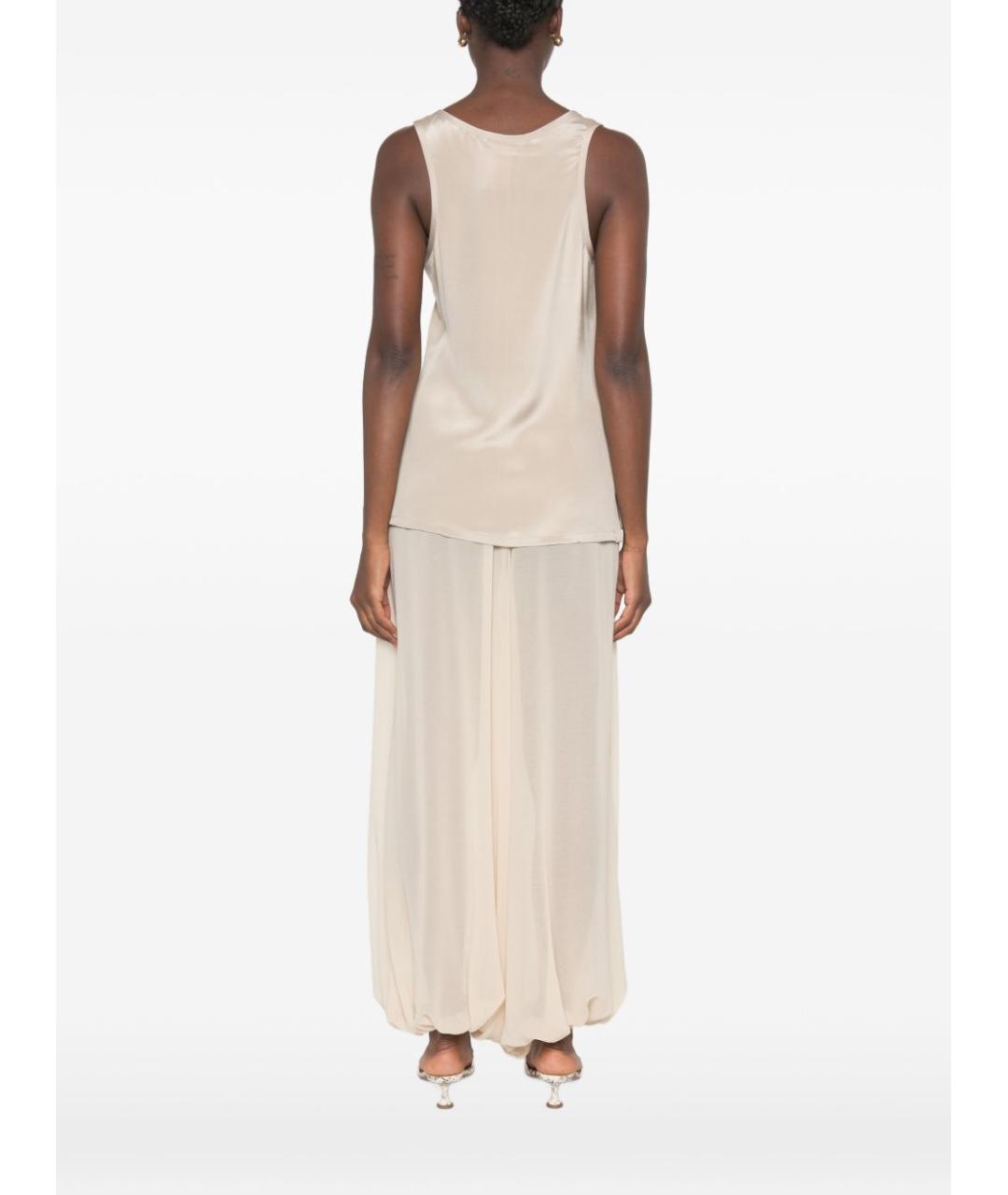 MAX MARA Серая шелковая майка, фото 5